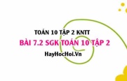 Bài 7.2 SGK Toán 10 tập 2 Kết nối tri thức